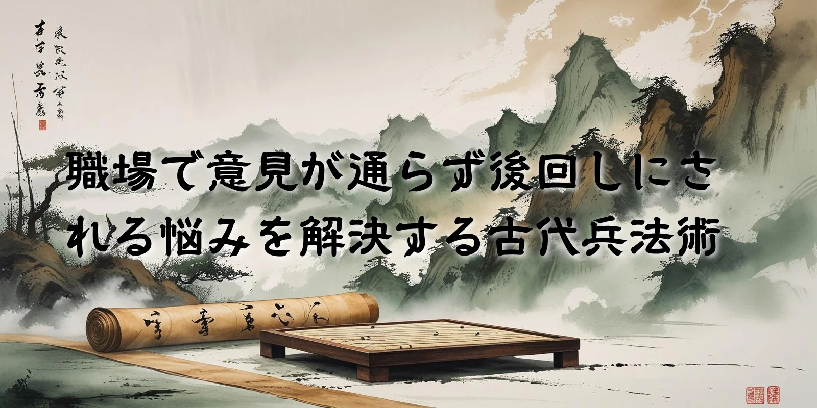 職場で意見が通らず後回しにされる悩みを解決する古代兵法術